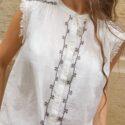 BLOUSE HELENE ECRU - INDI&COLD
