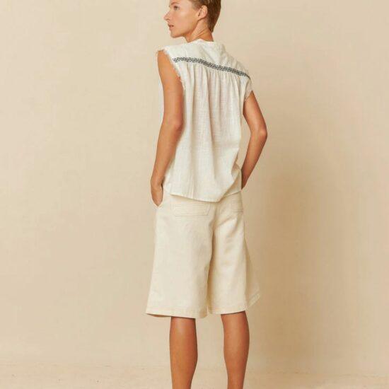 BLOUSE HELENE ECRU - INDI&COLD – Image 3