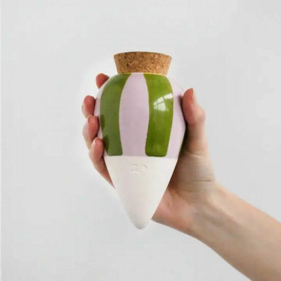 OLLA RAYE VERT ET LILAS - PEPIN