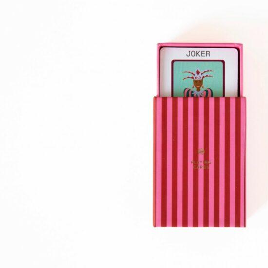 JEU DE CARTES - RAYE ROUGE ET ROSE – Image 2