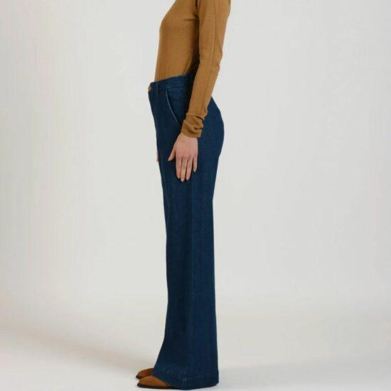 JEANS FRANCINE NAVY - F.A.M – Image 3
