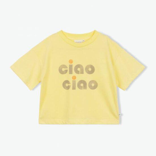 T-SHIRT CIAO JAUNE - ARSENE ET LES PIPELLETTES