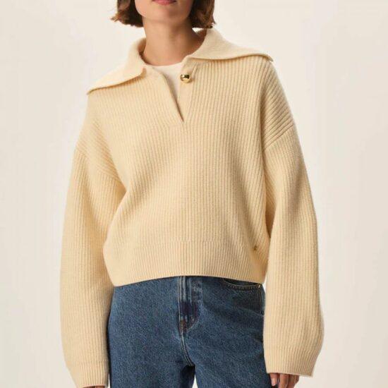 PULL DOMINO CREME - DES PETITS HAUTS