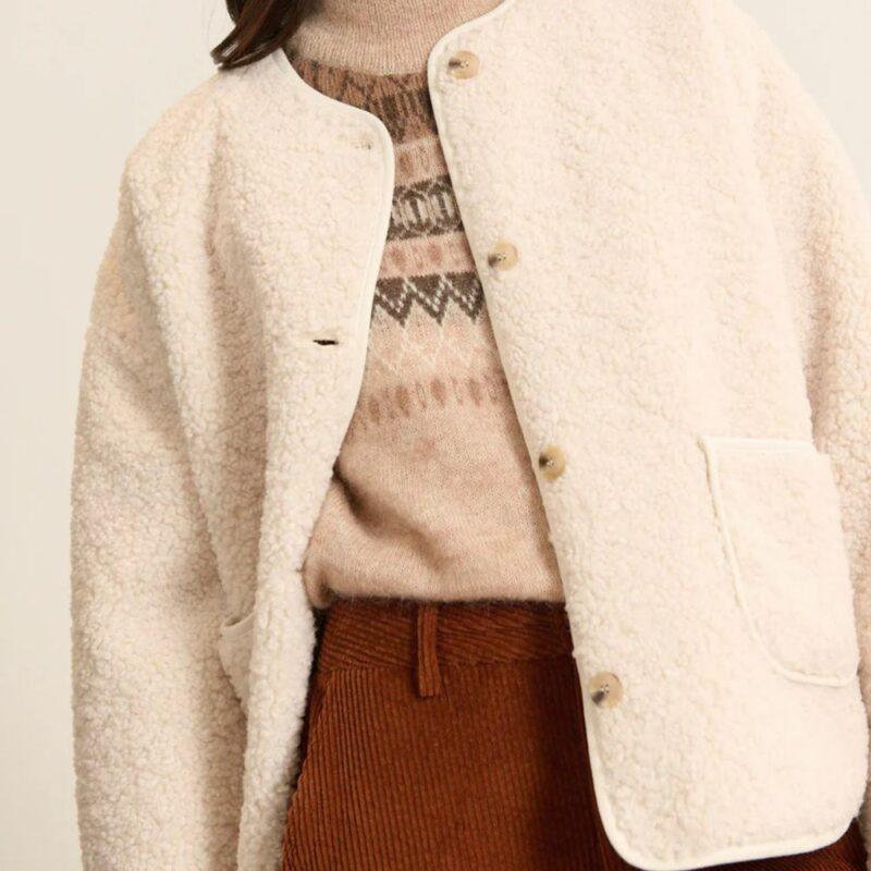 MANTEAU BRANDY ECRU - GARANCE – Image 2