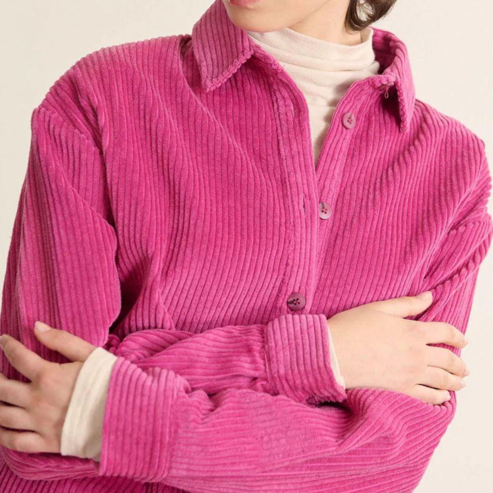 CHEMISE VELOURS BEN ROSE - GARANCE – Image 2