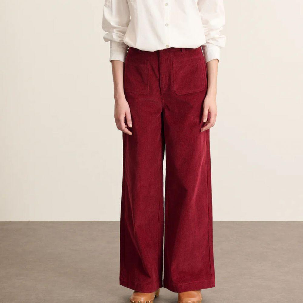 PANTALON VELOURS TORRES GRENAT - GARANCE – Image 2