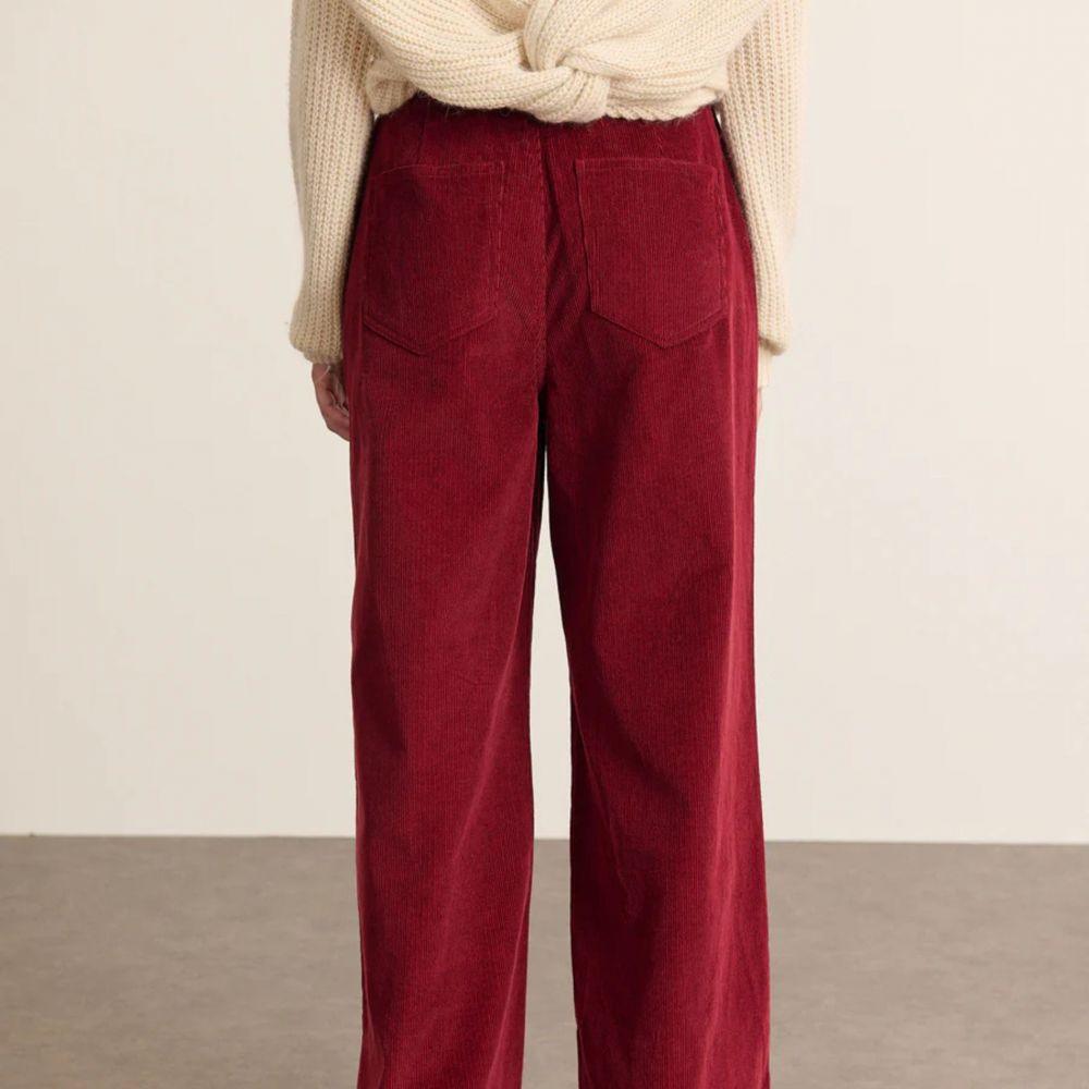 PANTALON VELOURS TORRES GRENAT - GARANCE – Image 3