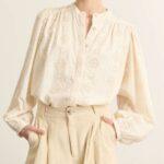 BLOUSE KETTY* ECRU - GARANCE