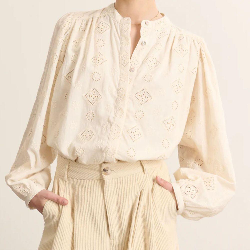 BLOUSE KETTY* ECRU - GARANCE