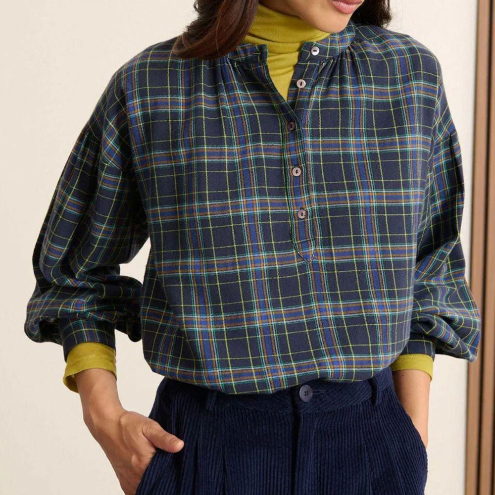 BLOUSE VENDY MARINE - GARANCE