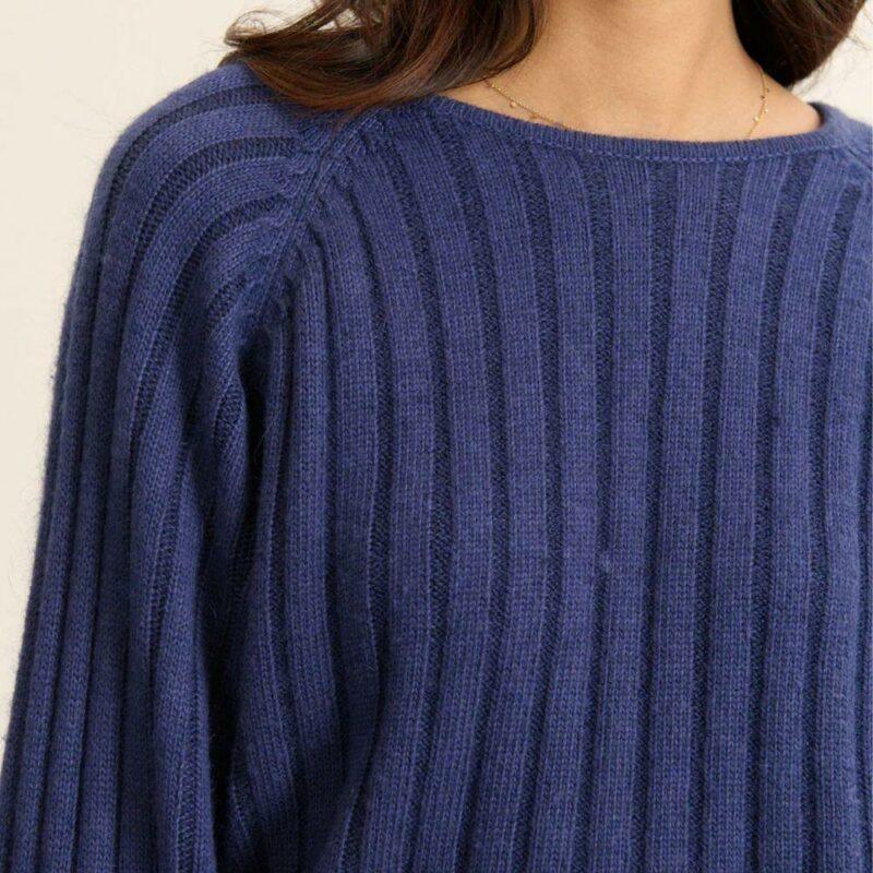 PULL TIMOTHE MARINE - GARANCE – Image 2