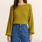PULL TIMOTHE OLIVE - GARANCE