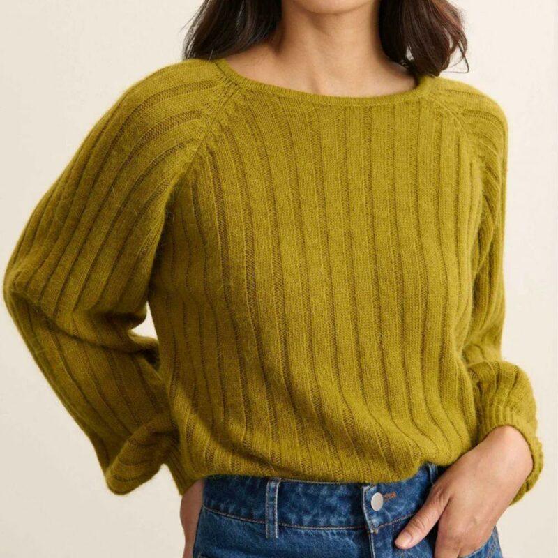 PULL TIMOTHE OLIVE - GARANCE – Image 2