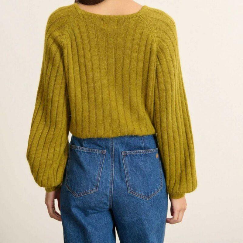 PULL TIMOTHE OLIVE - GARANCE – Image 3