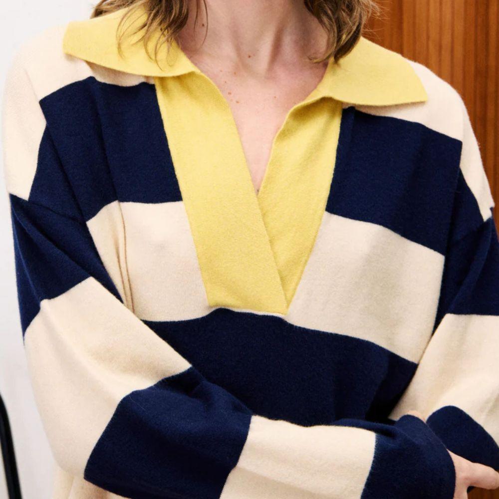 PULL COLCHIQUE BLEU MARINE - FRNCH