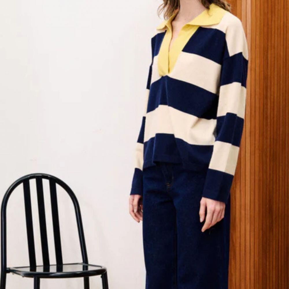 PULL COLCHIQUE BLEU MARINE - FRNCH – Image 3