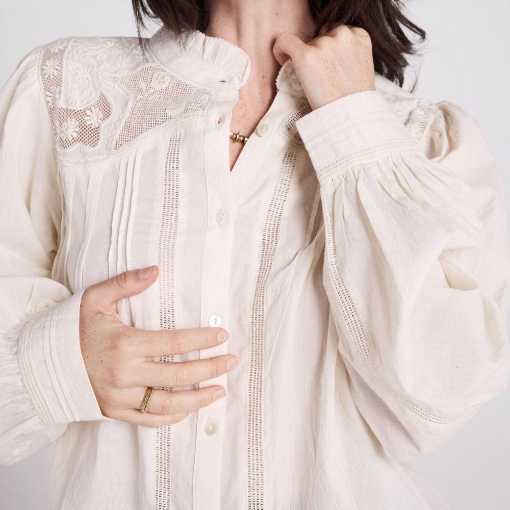 CHEMISE TOLOGNA ECRU - LOUIZON – Image 2