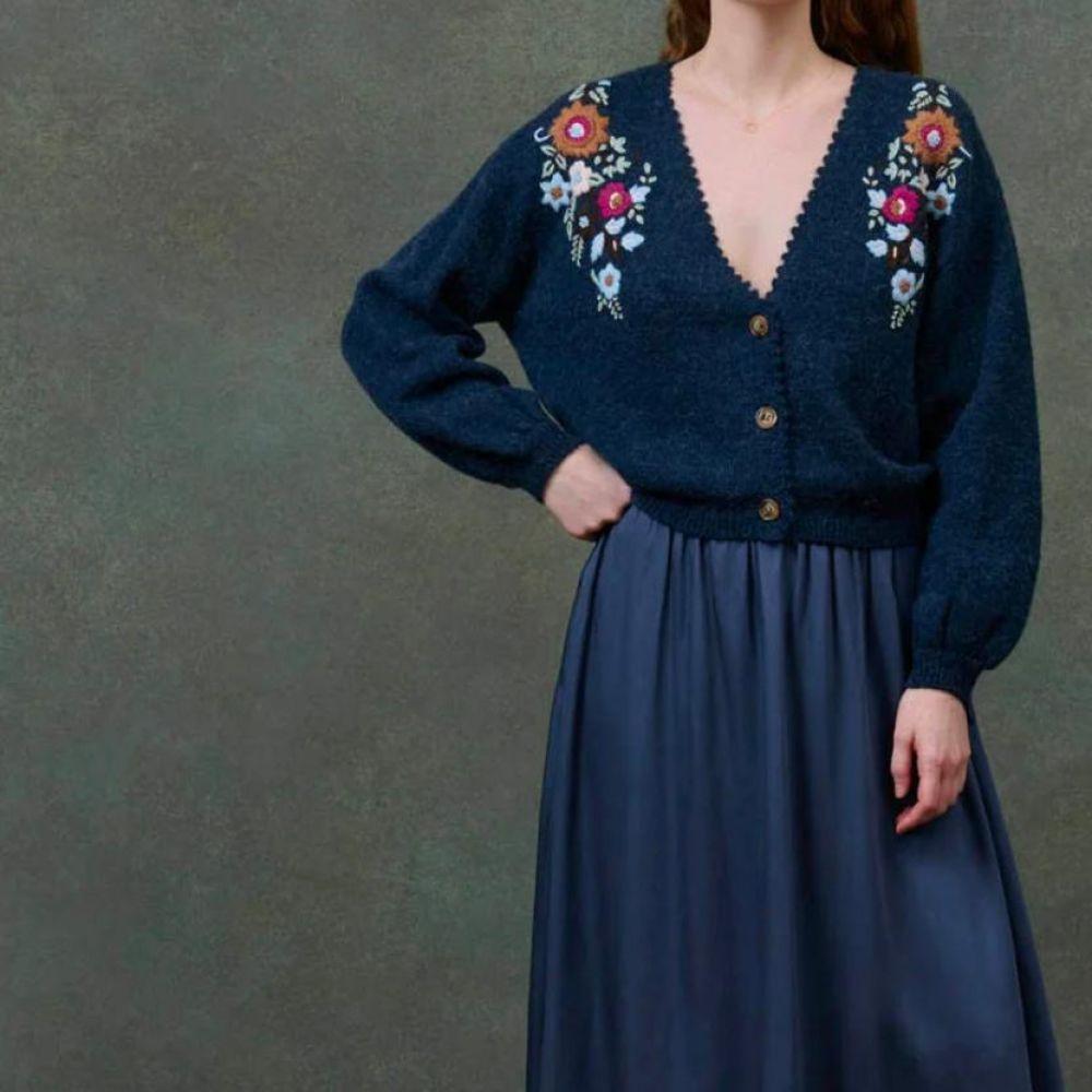 GILET LUNAMI MARINE - LOUISE MISHA