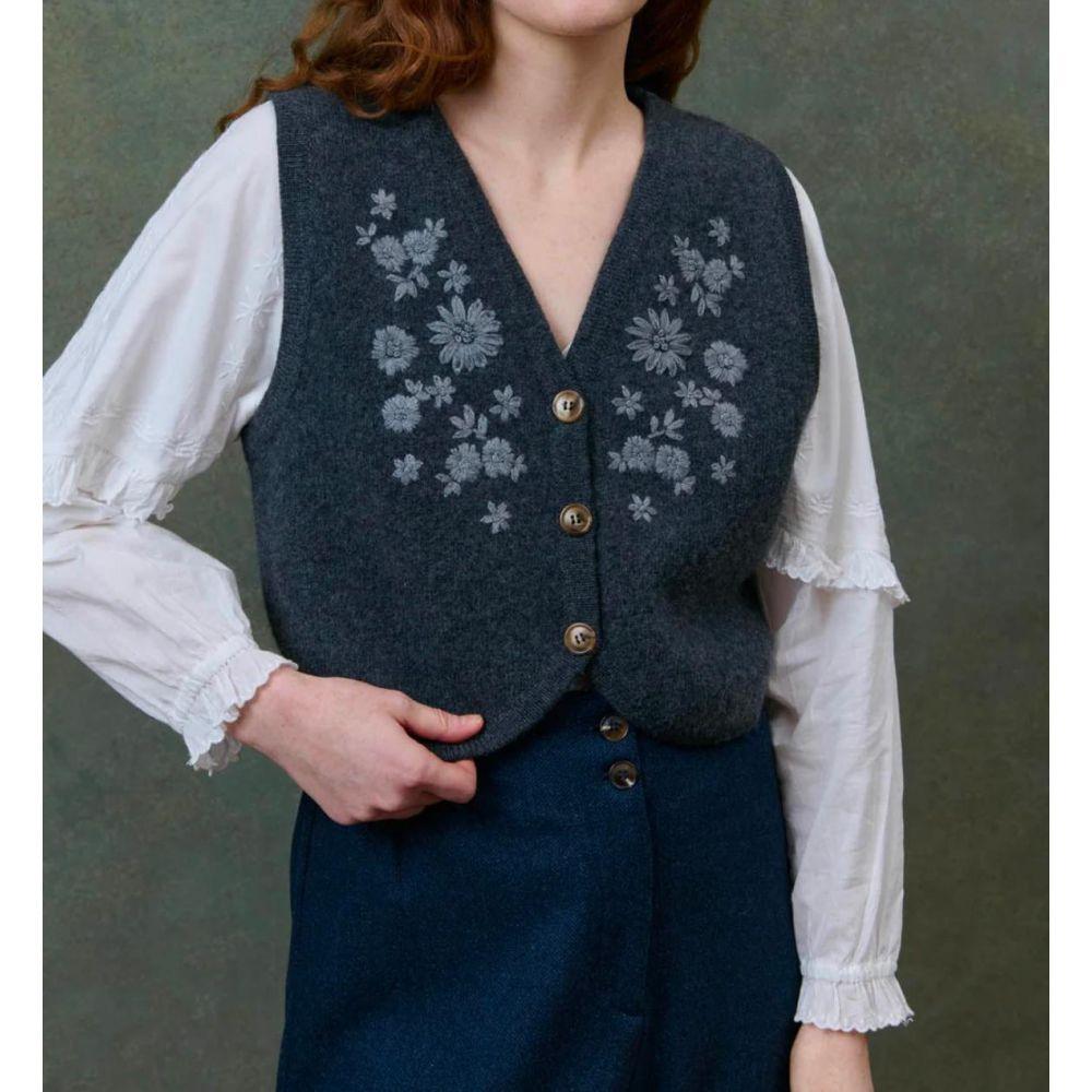 GILET IBINKA CHARCOAL - LOUISE MISHA