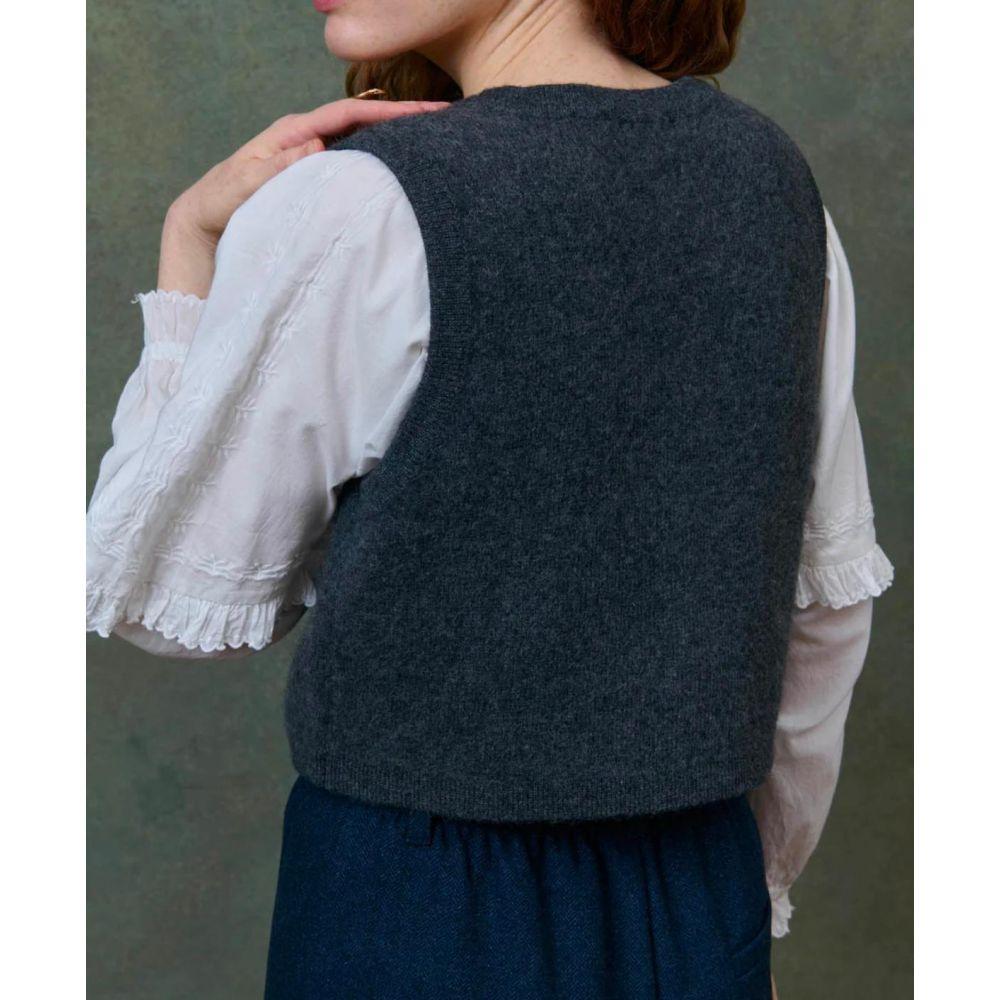GILET IBINKA CHARCOAL - LOUISE MISHA – Image 2