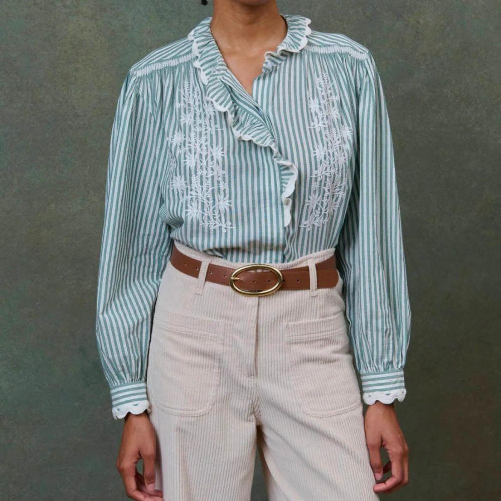 CHEMISE CORA VERTE - LOUISE MISHA