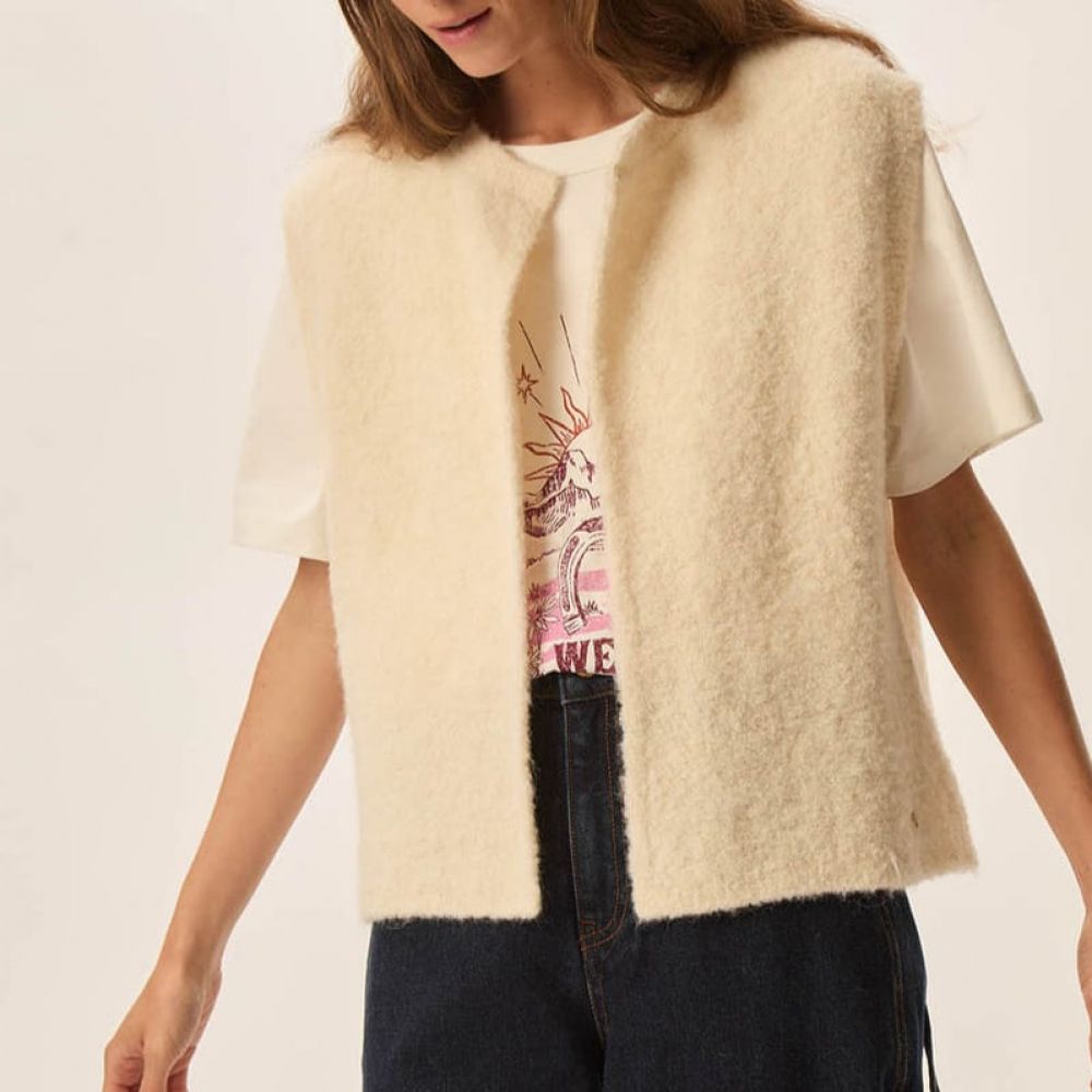 GILET ACHILLE LOUP - DES PETITS HAUTS