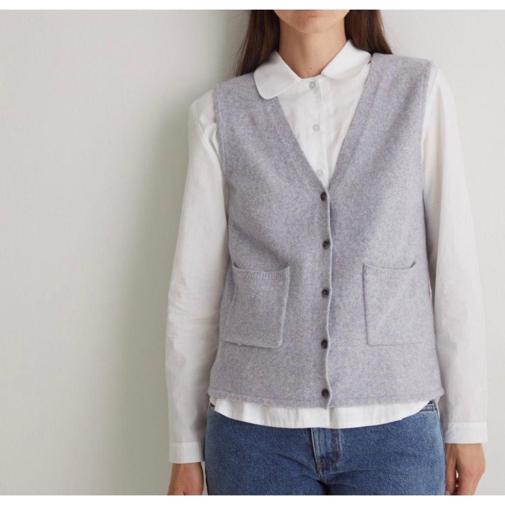 GILET JADE GRIS - YERSE