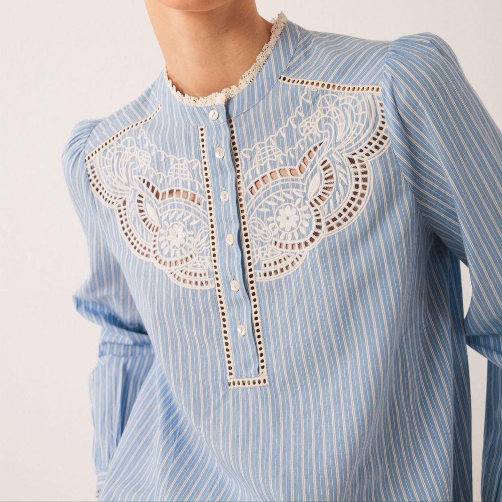 CHEMISE JEANISE CIEL  - INDI&COLD