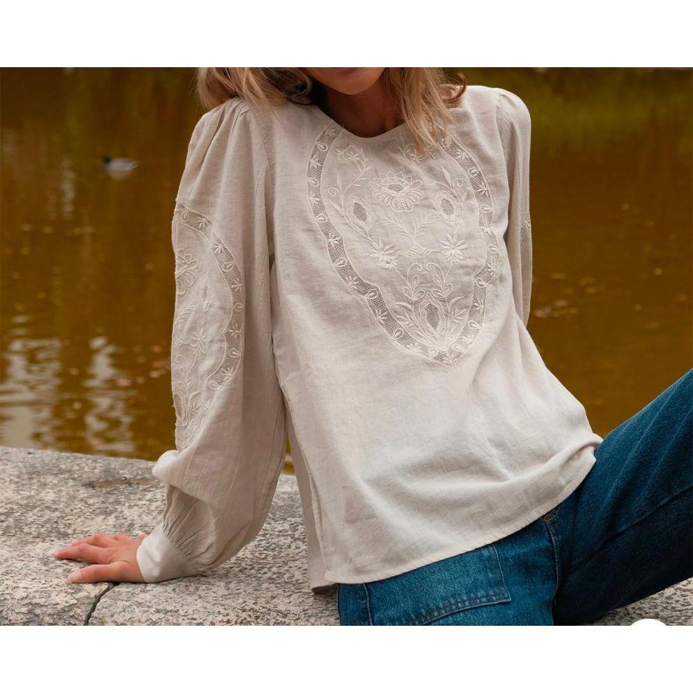 BLOUSE JOELLY BLANCHE - INDI&COLD