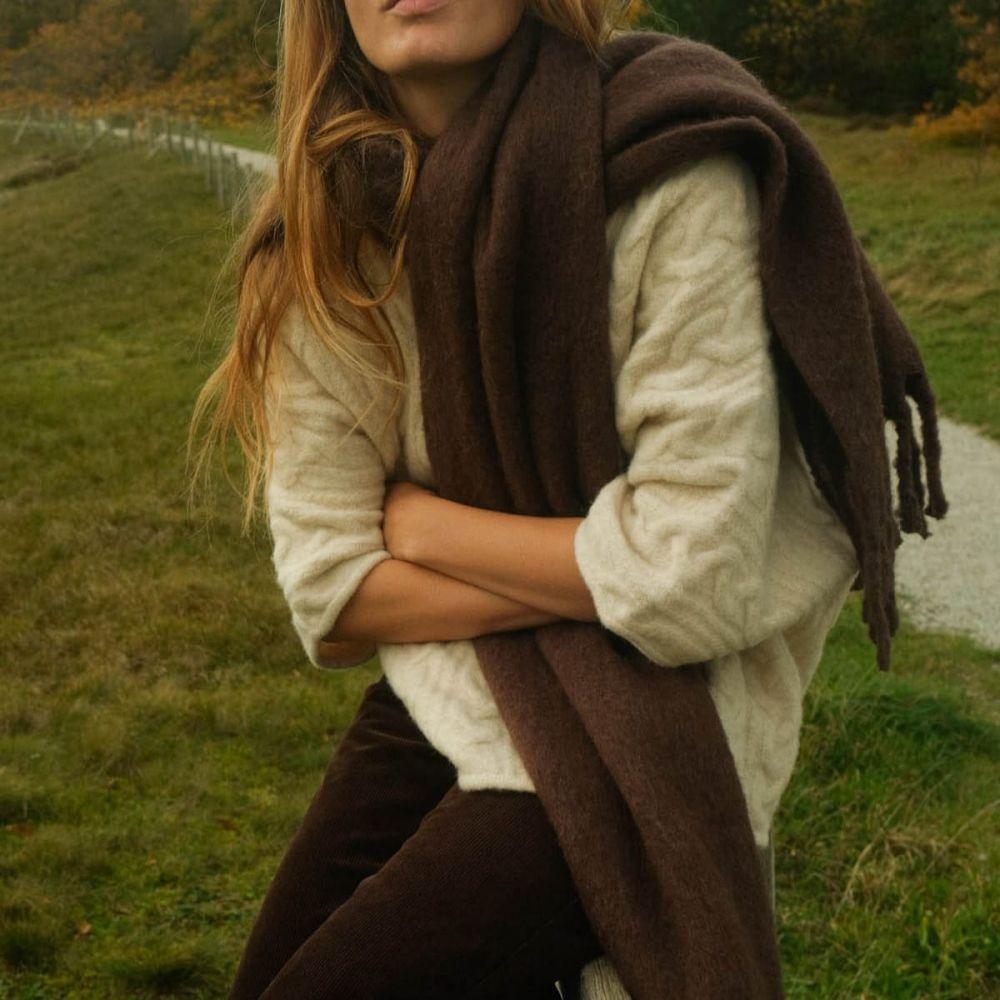 ECHARPE JOSIA CHOCOLAT - YERSE