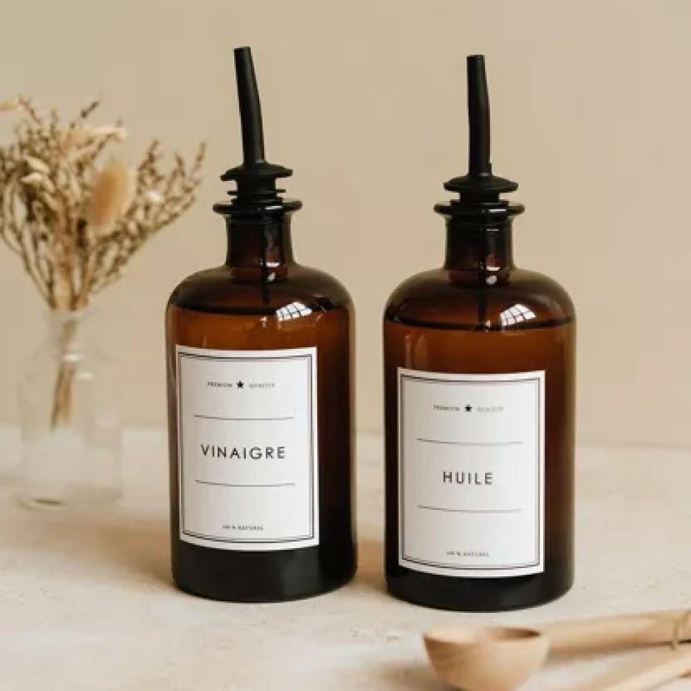 FLACON VINAIGRE AMBRE - LES FLACONS DE L'APOTHICAIRE