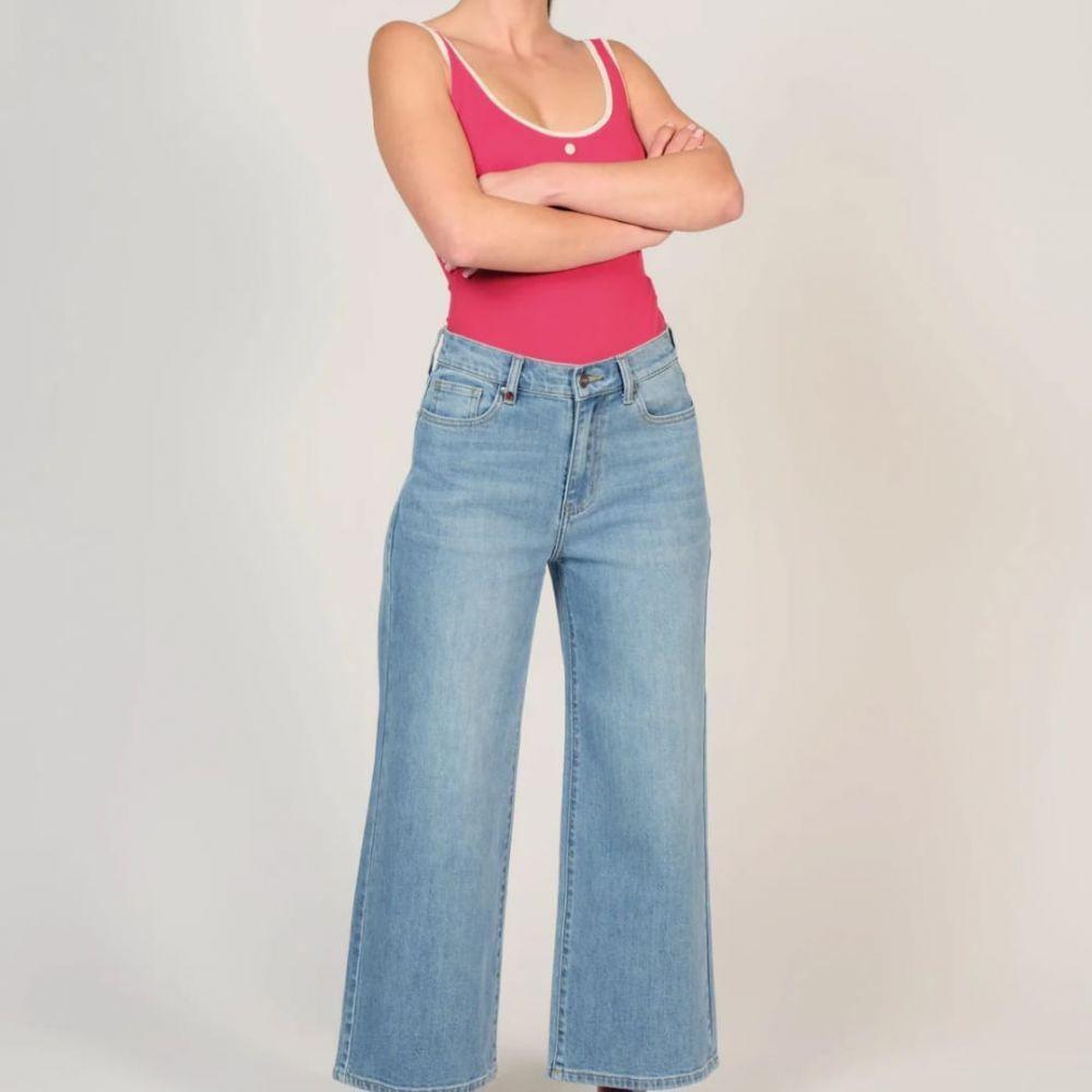 JEANS FLORA BLUE - F.A.M