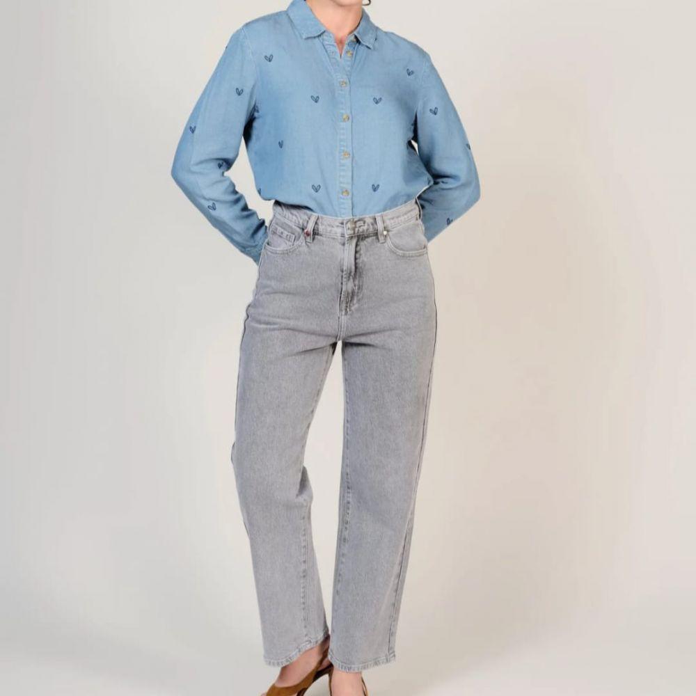 JEANS POLA GREY* - F.A.M