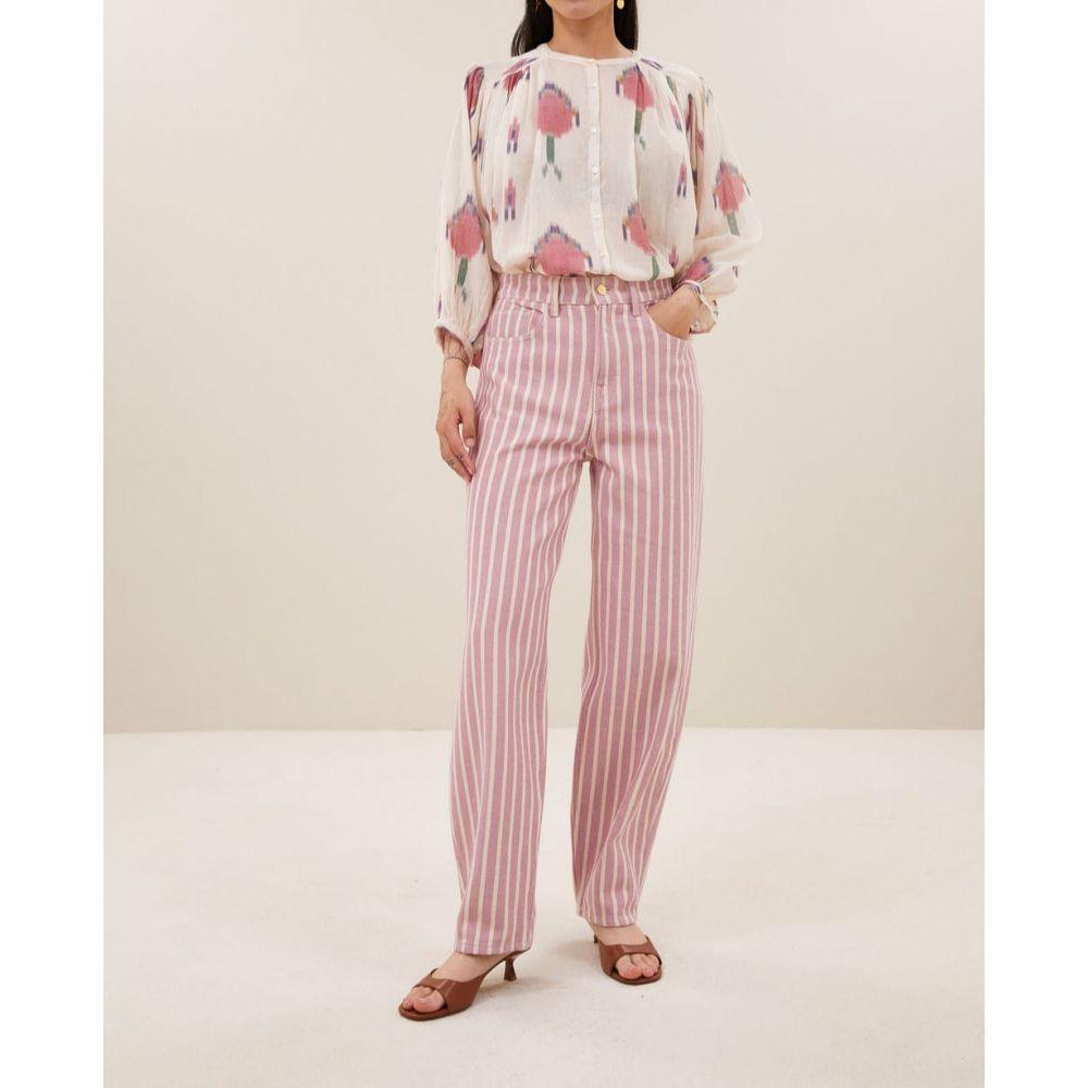 JEANS LEW PINK STRIPE - BY BAR