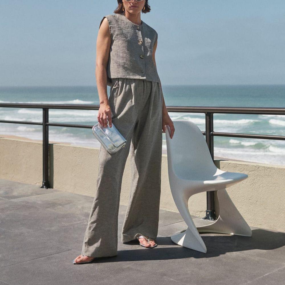 PANTALON BENJI CHARBON- BY BAR