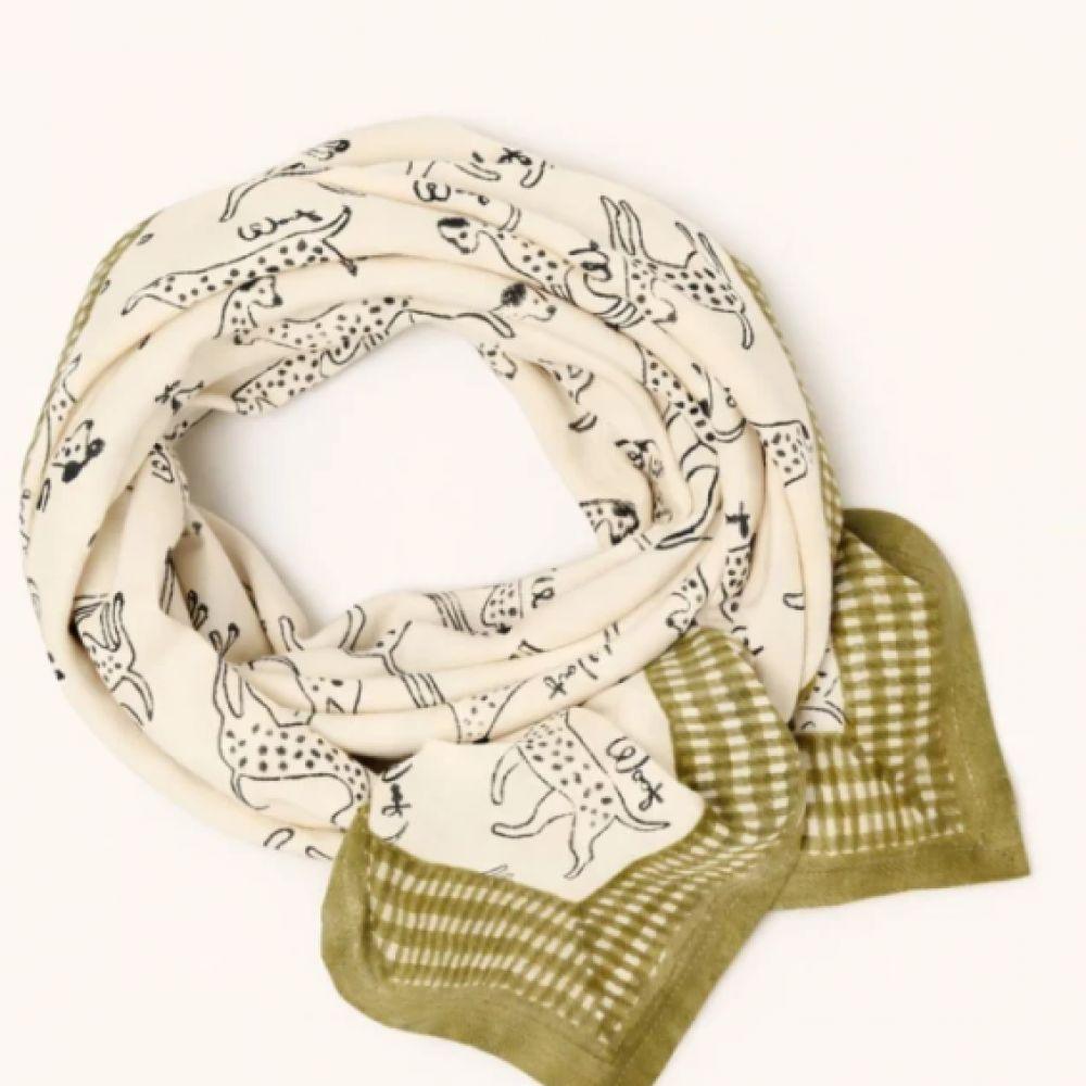 BIG FOULARD LATIKA PONGO MACADAMIA - APACHES