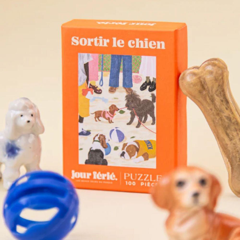 MINI PUZZLE SORTIR LE CHIEN - JOUR FERIE
