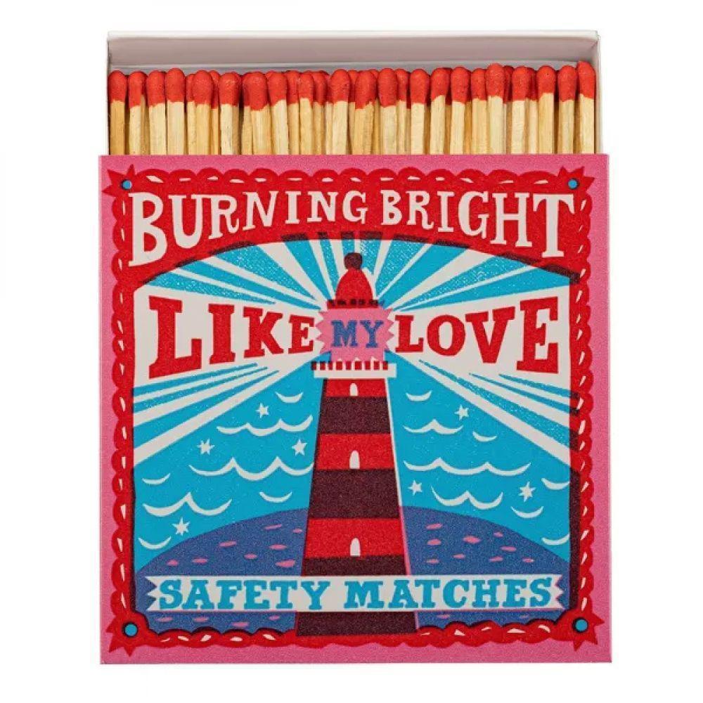 ALLUMETTES DE SECURITE - BURNING BRIGHT
