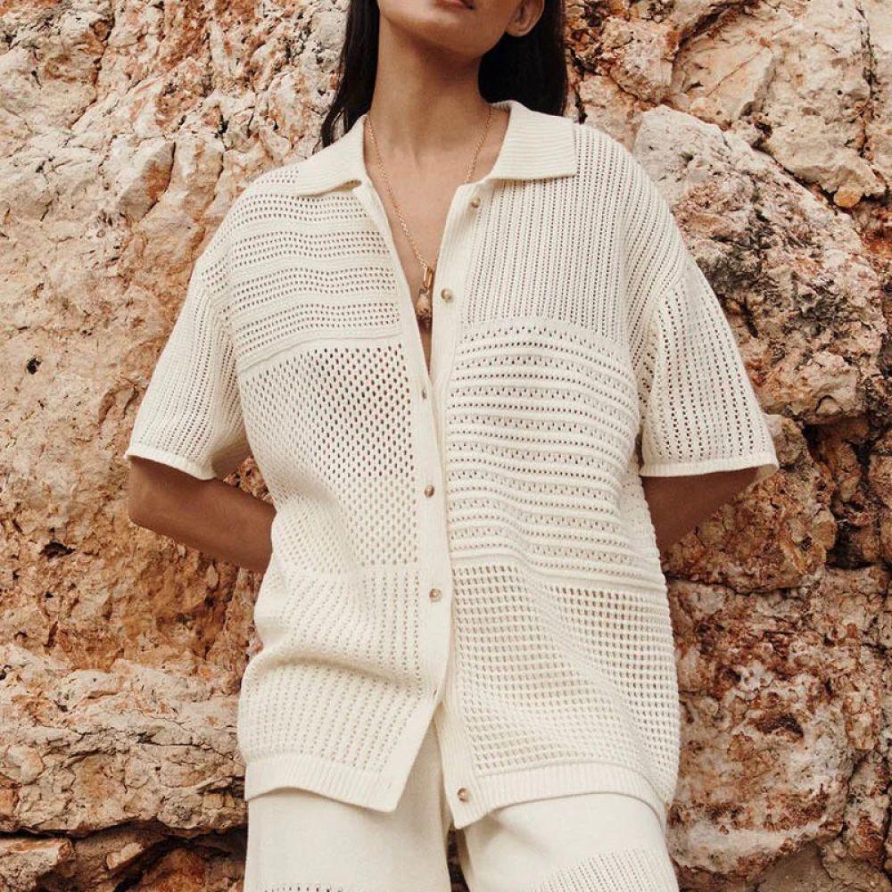 GILET DESIREE CREME - DES PETITS HAUTS