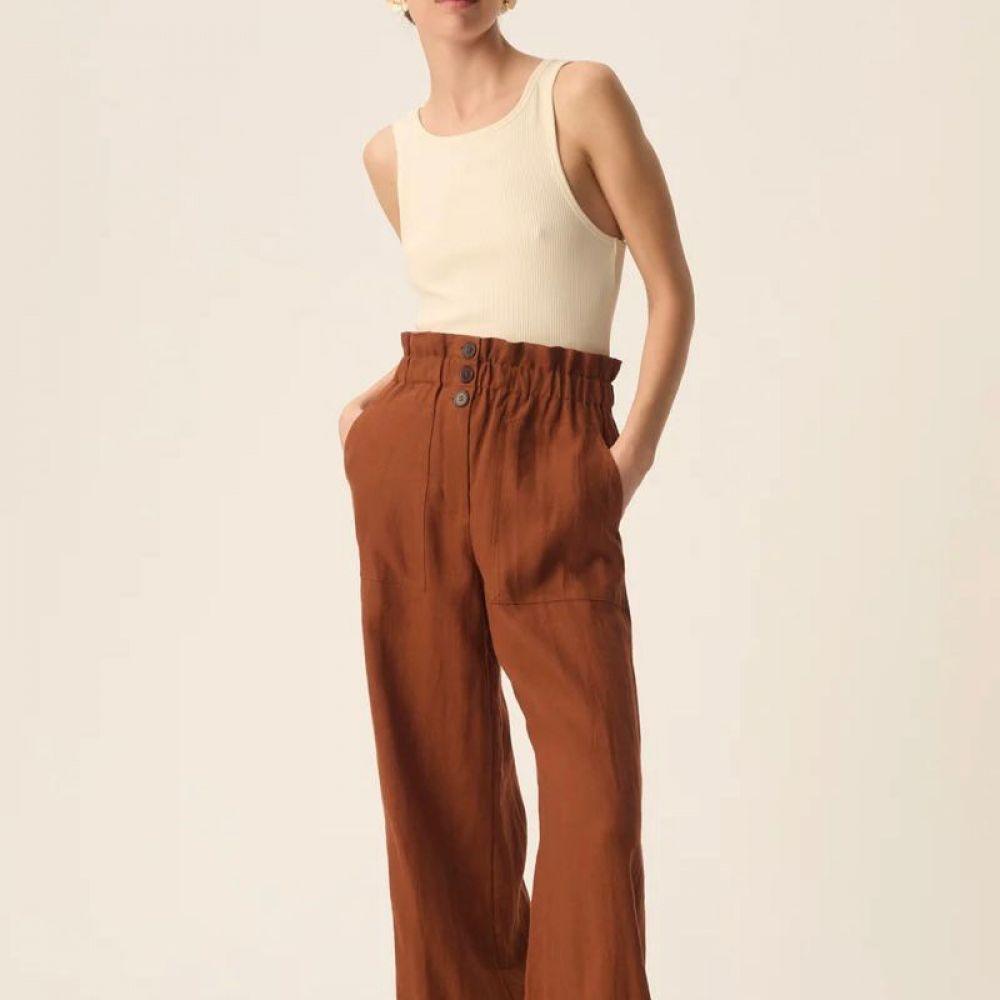 PANTALON ESTELLE CHOCO - DES PETITS HAUTS