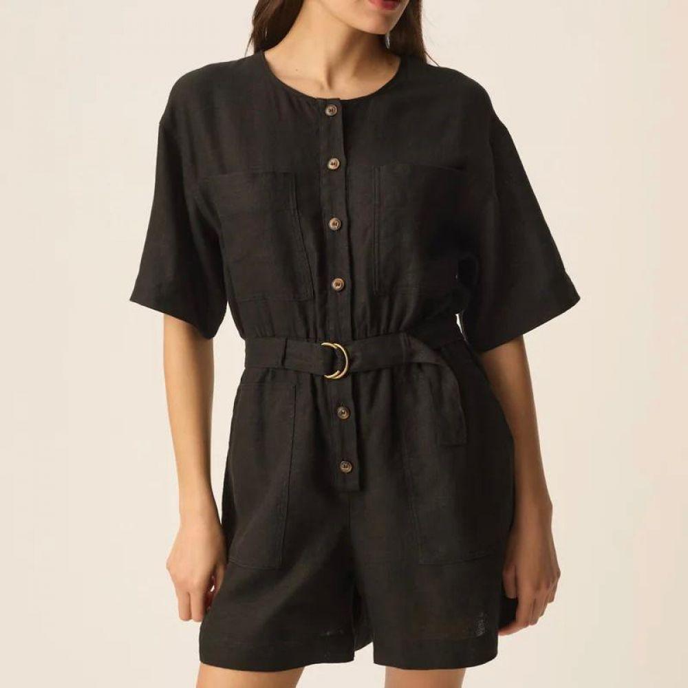 COMBI-SHORT ESTHER NOIR - DES PETITS HAUTS