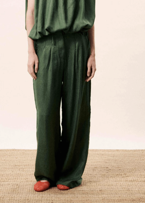 PANTALON LUCINA VERT – FRNCH
